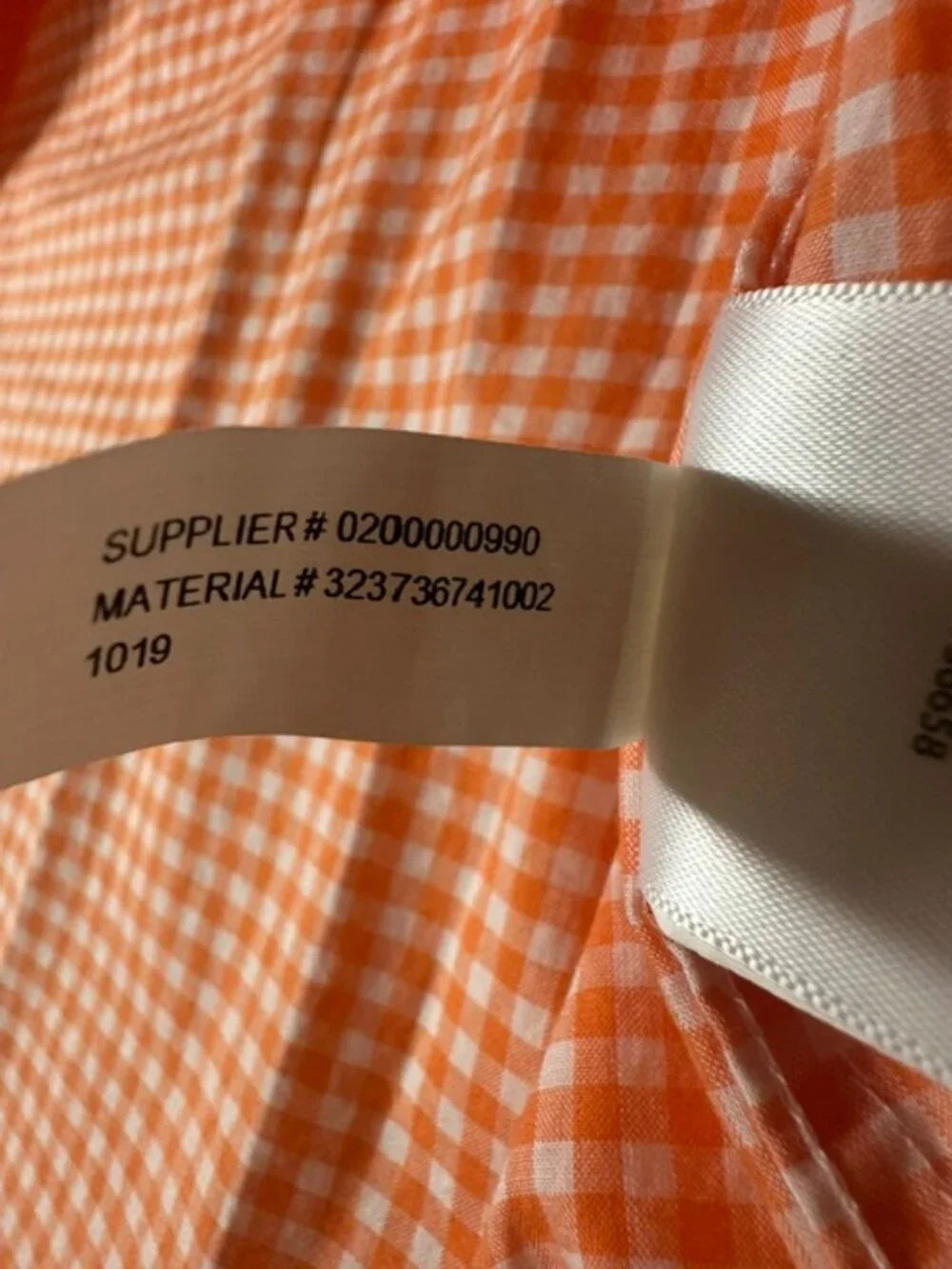 Ralph Lauren Boys Orange And White Button-Up Long Sleeve Shirt Size 14-16 NWT